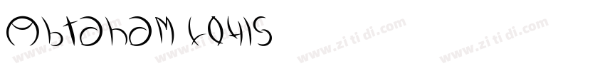 Abraham Louis字体转换